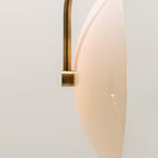 Norduvyn Modern Minimalist Art Metal Glass Wall Lamp