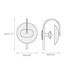 Norduvyn Modern Minimalist Art Metal Glass Wall Lamp