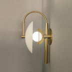 Norduvyn Modern Minimalist Art Metal Glass Wall Lamp