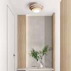 Zadoraris Ceiling Light to Discs Stacked in Travertine - Kingsley Beaumont