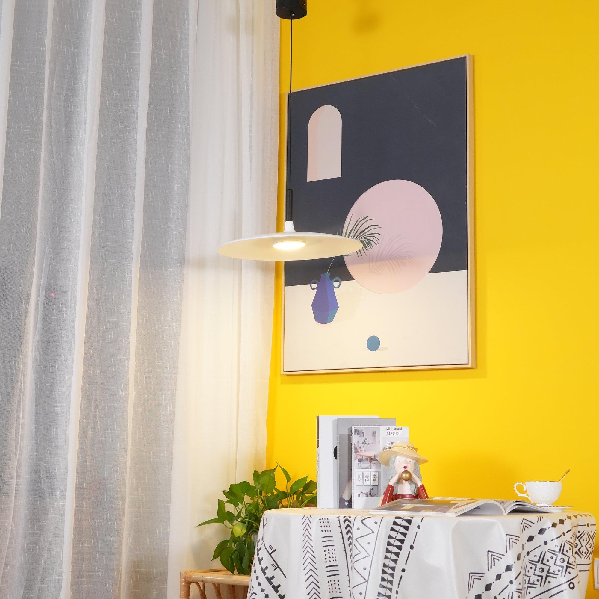 Lustra Pendant Lamp Aluminum Flat Disc