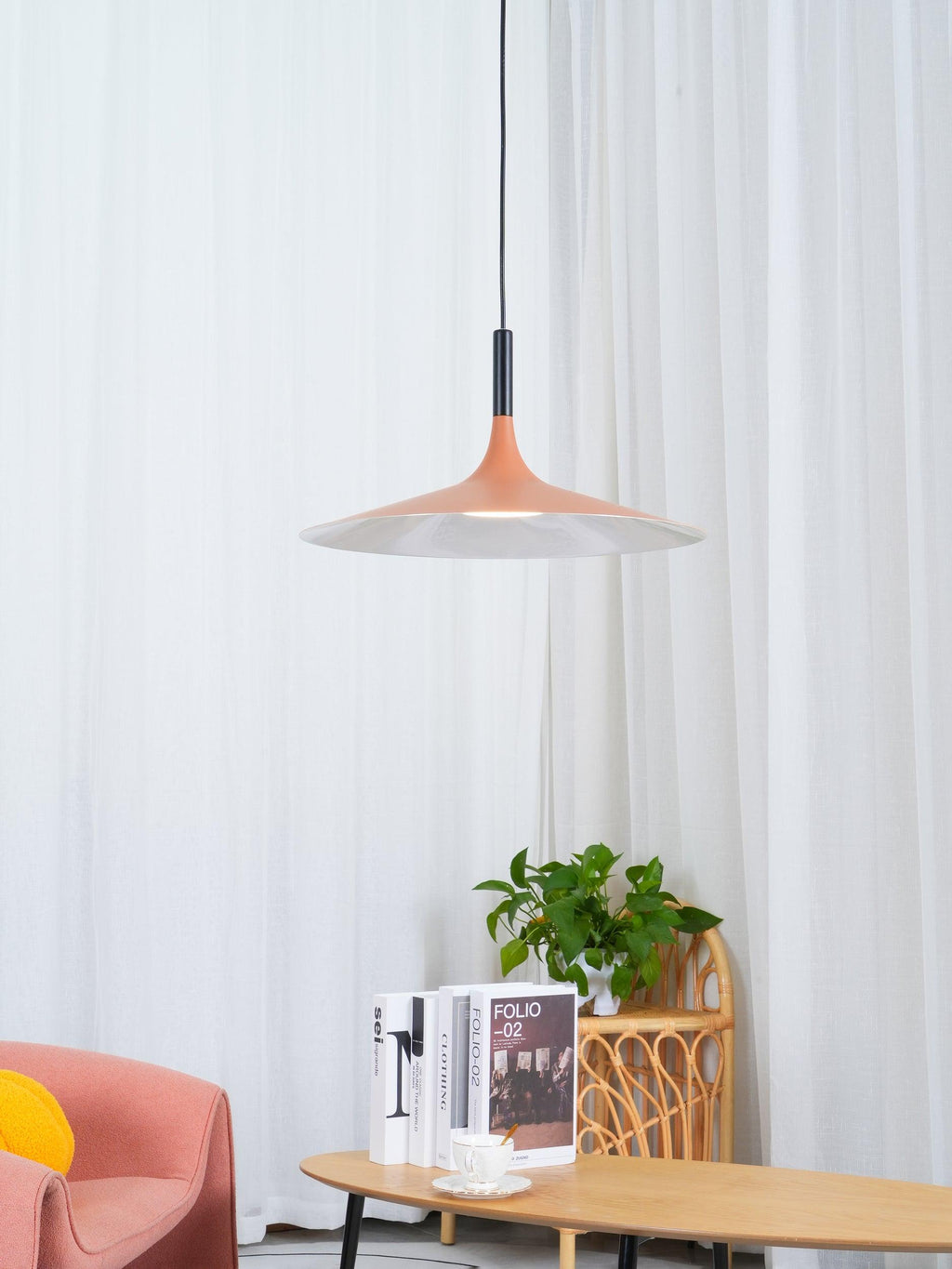 Lustra Pendant Lamp Aluminum Flat Disc
