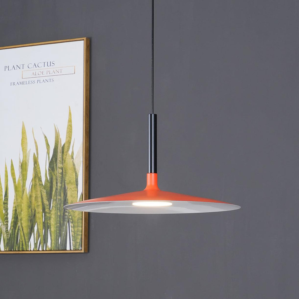 Lustra Pendant Lamp Aluminum Flat Disc