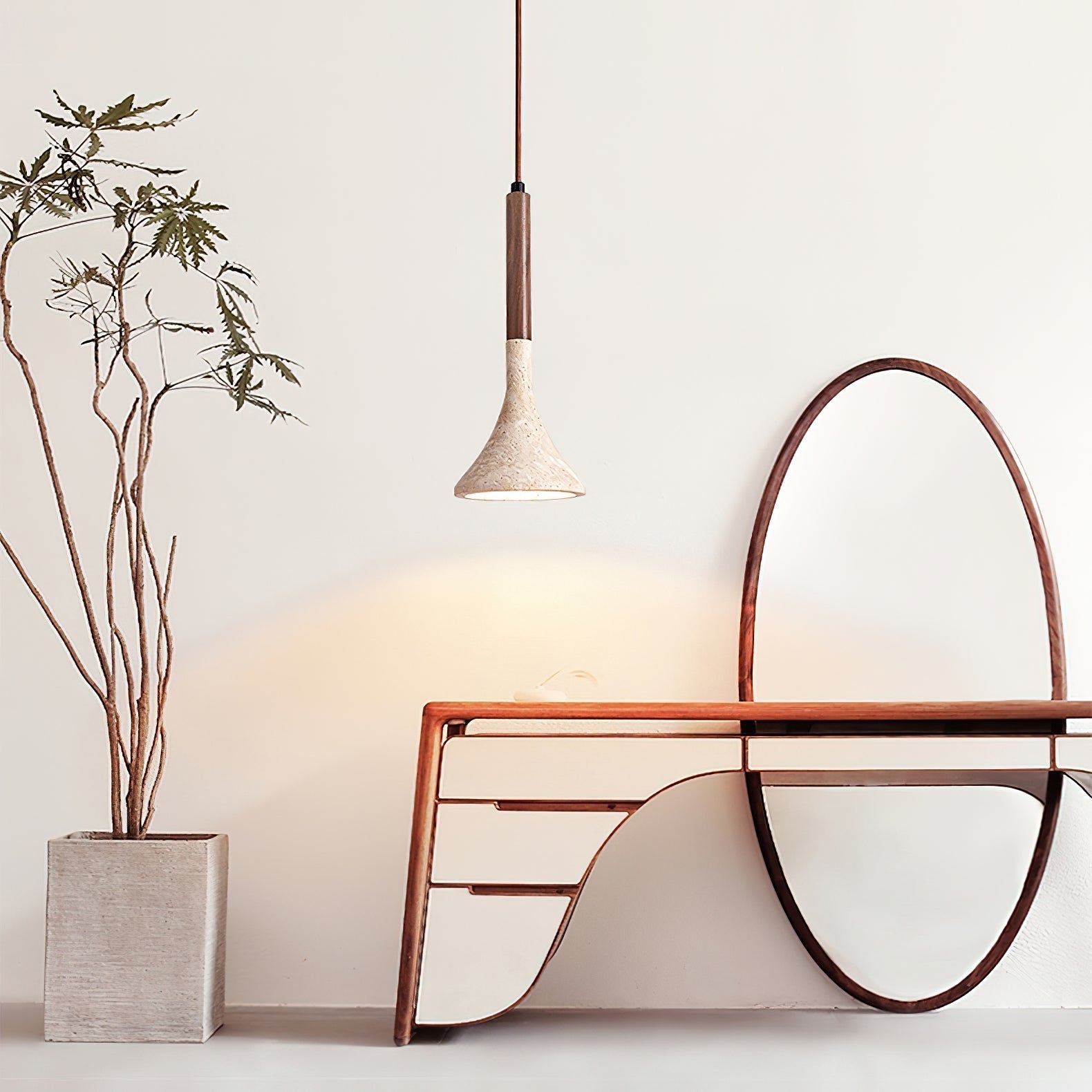 Ilnoren Travertine Pendant Light