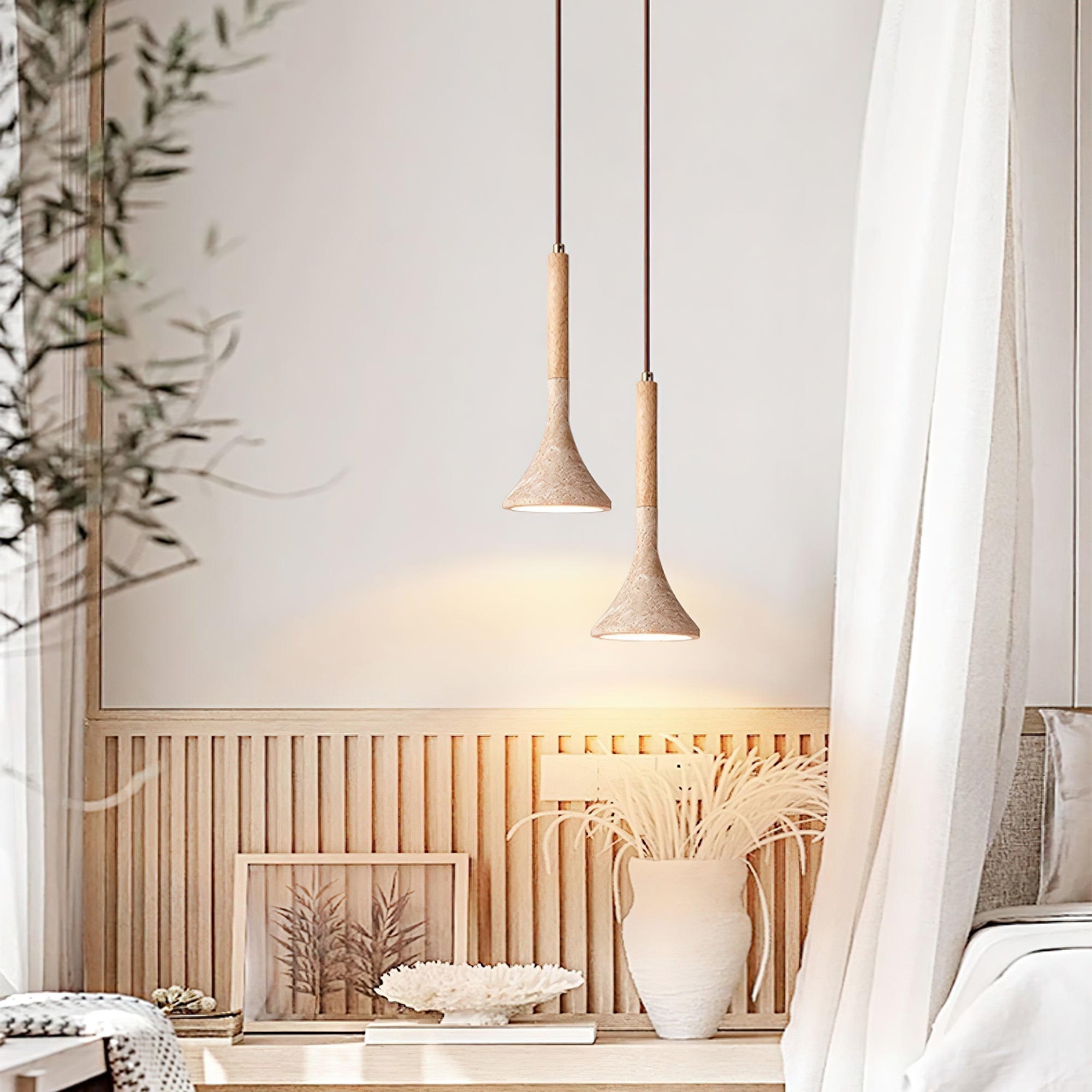 Ilnoren Travertine Pendant Light