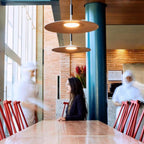 Lustra Pendant Lamp Aluminum Flat Disc