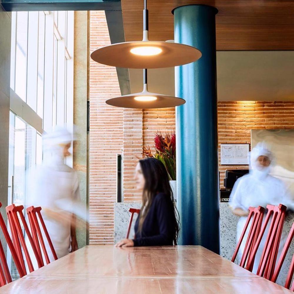 Lustra Pendant Lamp Aluminum Flat Disc