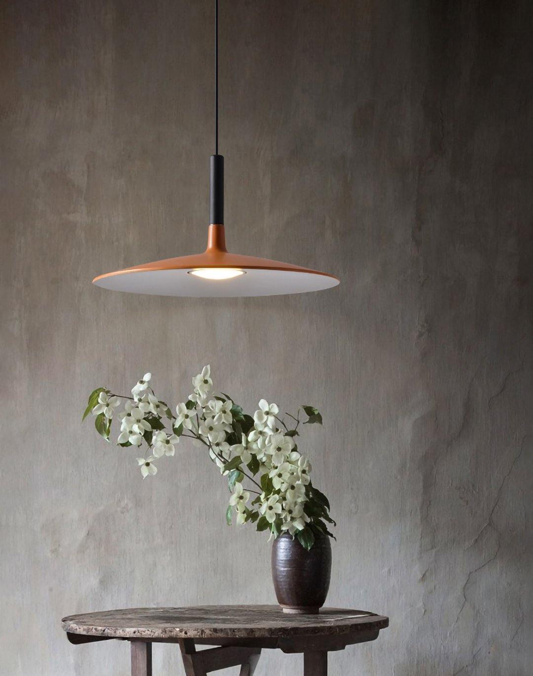 Lustra Pendant Lamp Aluminum Flat Disc
