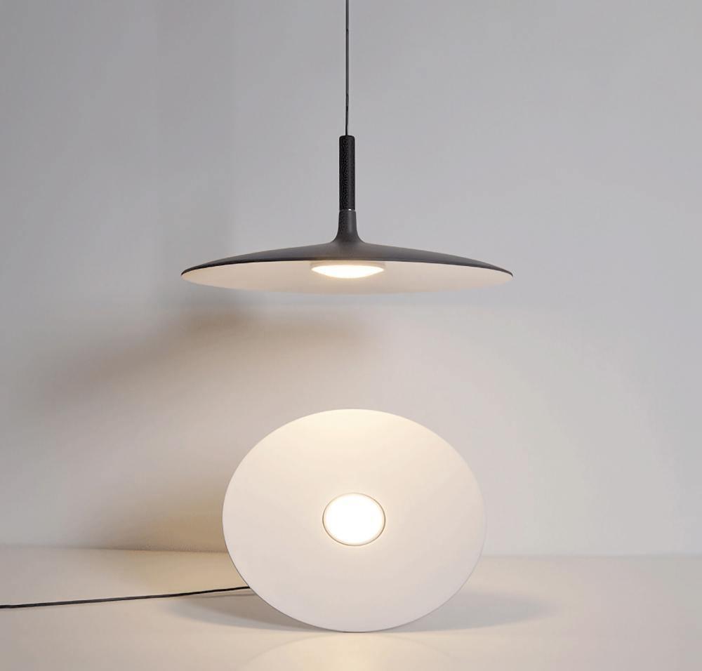 Lustra Pendant Lamp Aluminum Flat Disc