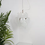 Aurora Chandelier Apricot Murano Glass Disc Layered Artistic