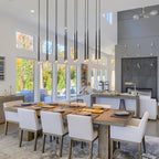 Chandelier with Polished Brass and Crystal Shades Minimalist