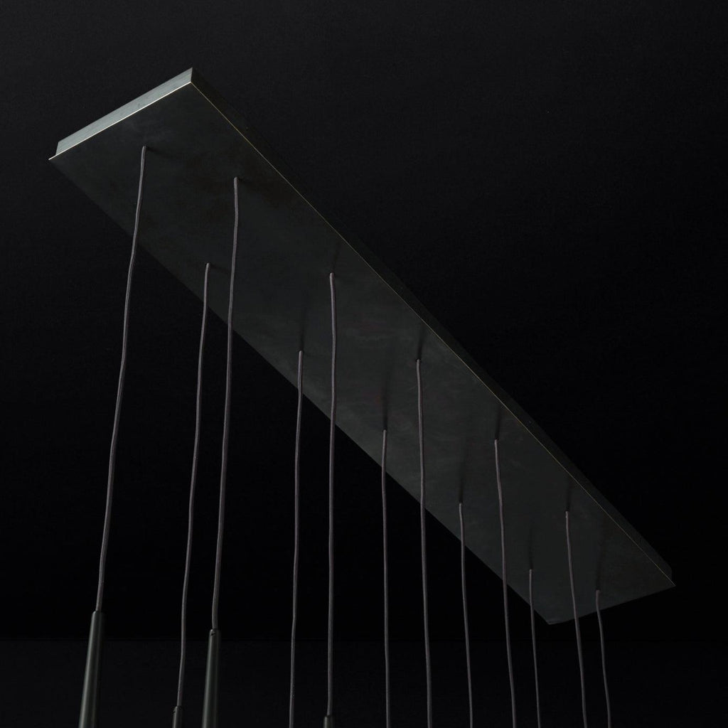 Chandelier with Polished Brass and Crystal Shades Minimalist