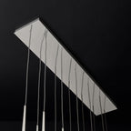 Chandelier with Polished Brass and Crystal Shades Minimalist