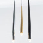 Chandelier with Polished Brass and Crystal Shades Minimalist