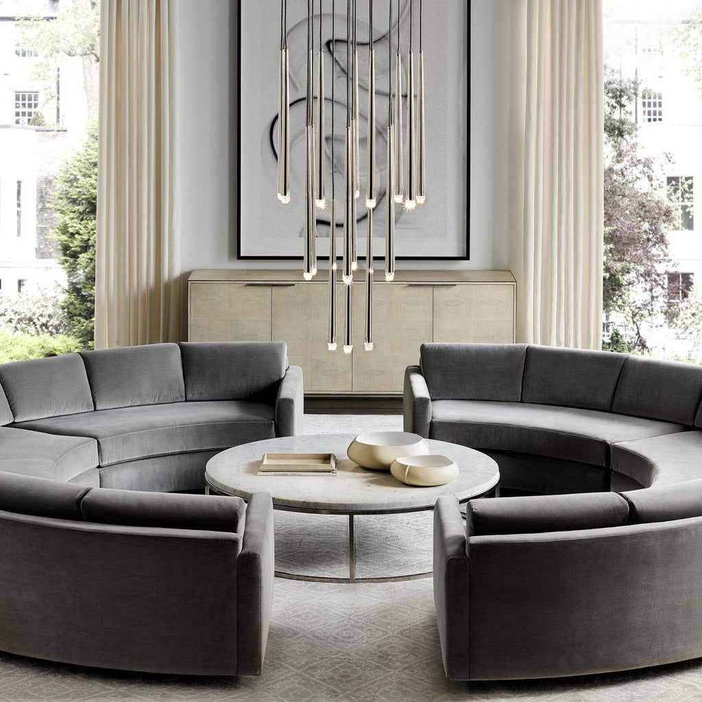 Chandelier Crystal Shade Brass Blackened Silver Luxe  Staircase