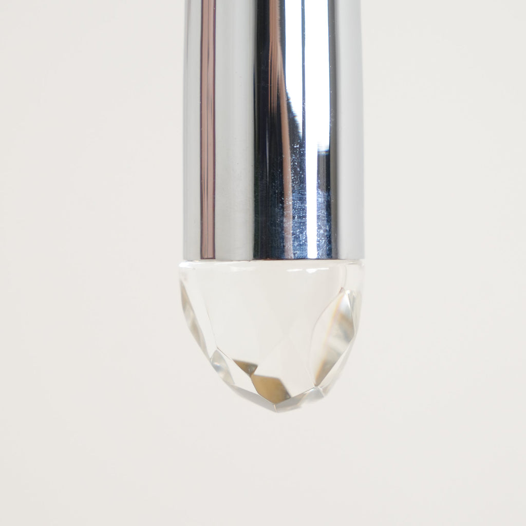 Chandelier Crystal Shade Brass Blackened Silver Luxe  Staircase