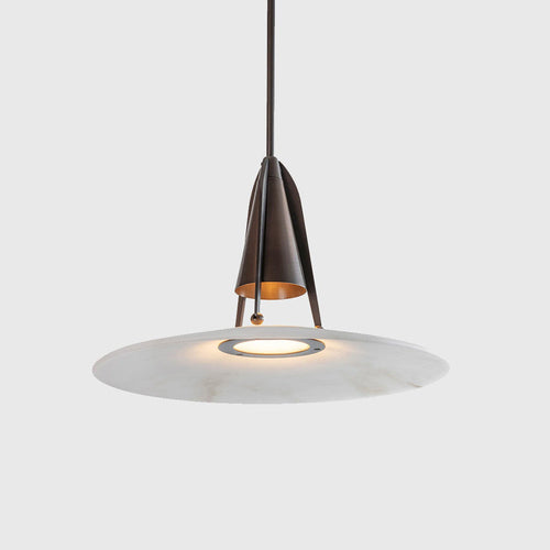Aragon Pendant Light Alabaster  Fusion