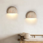 Armarel Half Moon Travertine Wall Light
