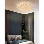 Rauduvys Modern Minimalist Alabaster  Ceiling Light