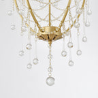 Qvistuvyo Individual Creativity Metal Glass Chandelier