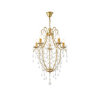 Qvistuvyo Individual Creativity Metal Glass Chandelier