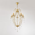 Qvistuvyo Individual Creativity Metal Glass Chandelier