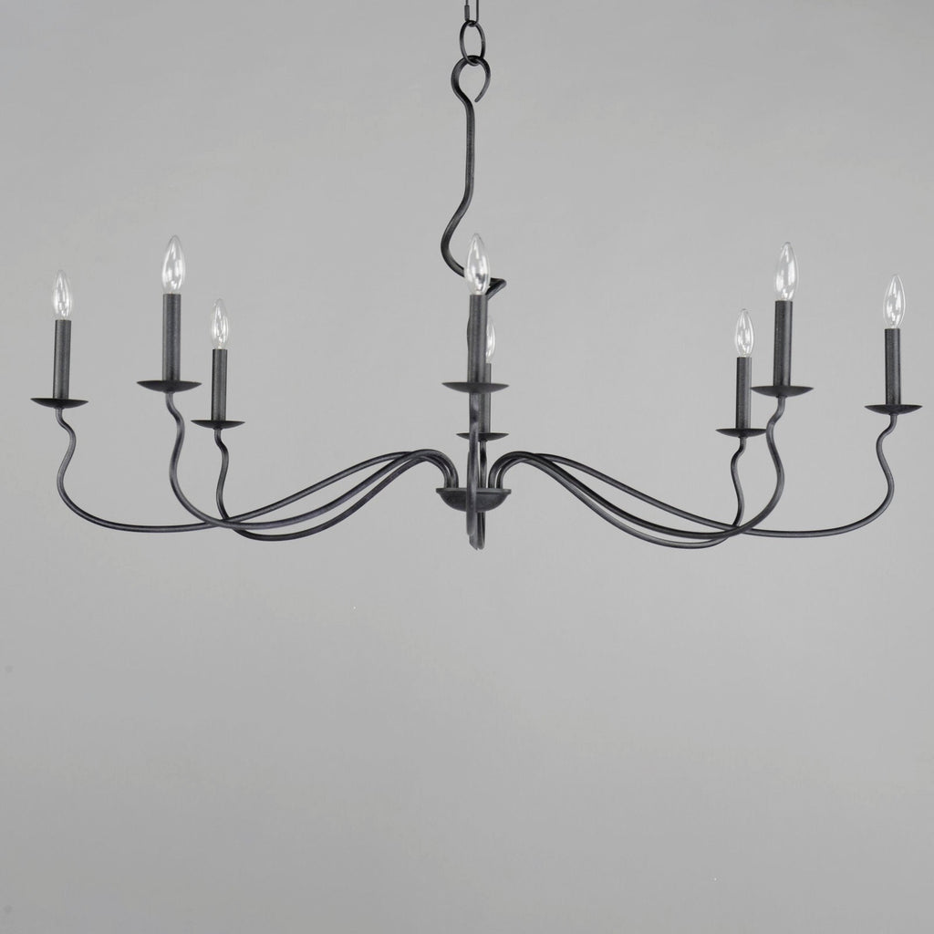 Rauduvyo Modern Minimalist Industrial Metal Chandelier