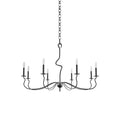 Rauduvyo Modern Minimalist Industrial Metal Chandelier