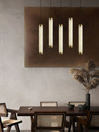 Lira Cylindrical Alabaster Pendant Light