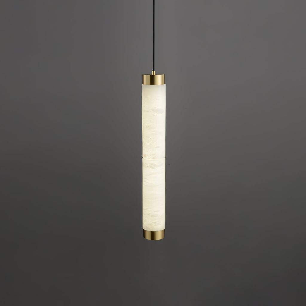 Lira Cylindrical Alabaster Pendant Light