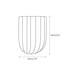 Tinduvys Elegance Ariel Single Marble Fluted Wall Lamp