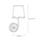 Sifuvyo Modern Minimalist Fabric Metal Wall Lamp