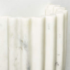 Tinduvys Elegance Ariel Single Marble Fluted Wall Lamp
