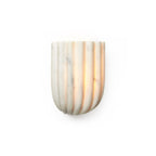 Tinduvys Elegance Ariel Single Marble Fluted Wall Lamp