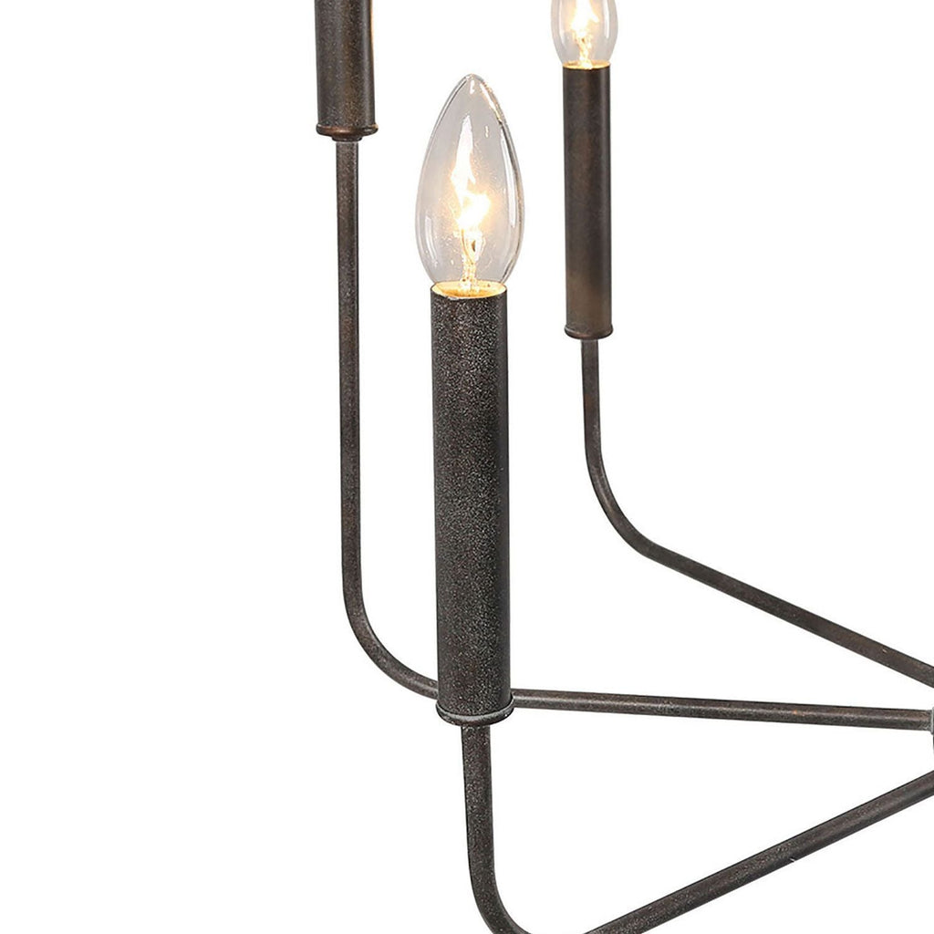 Ulfuvys Modern Candle Industrial Metal Chandelier