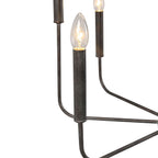 Ulfuvys Modern Candle Industrial Metal Chandelier