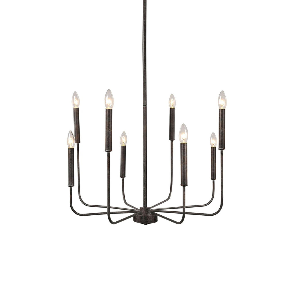 Ulfuvys Modern Candle Industrial Metal Chandelier