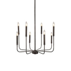 Ulfuvys Modern Candle Industrial Metal Chandelier