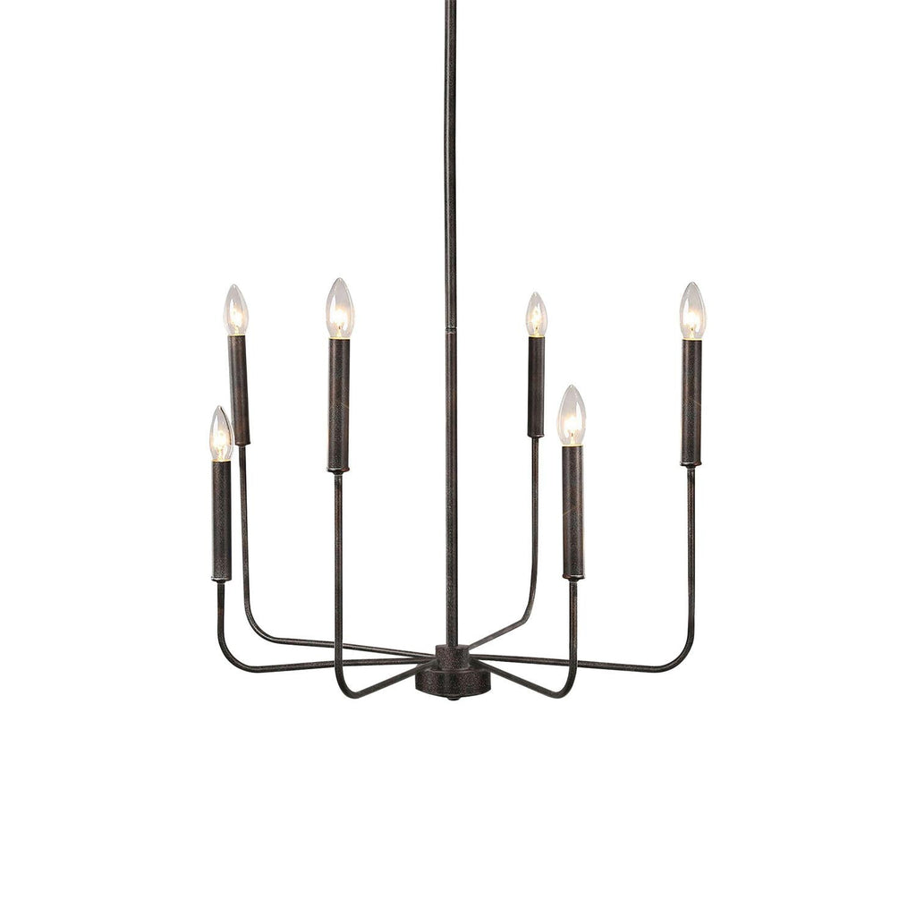 Ulfuvys Modern Candle Industrial Metal Chandelier