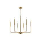 Ulfuvys Modern Candle Industrial Metal Chandelier