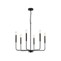 Ulfuvys Modern Candle Industrial Metal Chandelier