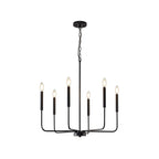 Ulfuvys Modern Candle Industrial Metal Chandelier