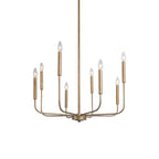 Ulfuvys Modern Candle Industrial Metal Chandelier