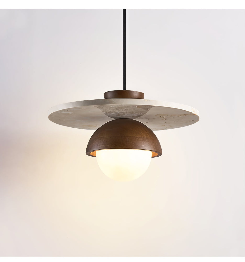 Vera Travertine Glass Pendant Light Design