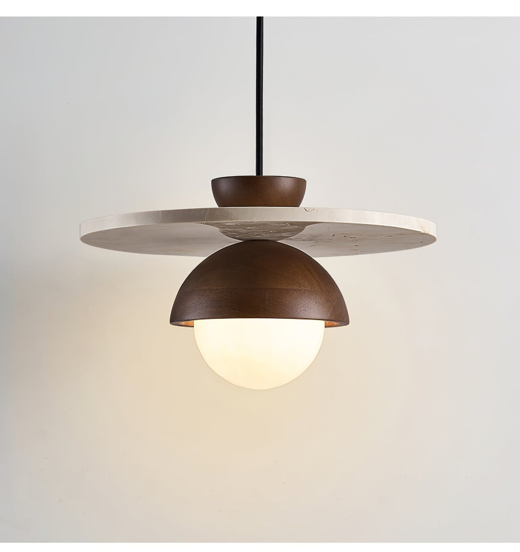 Vera Travertine Glass Pendant Light Design