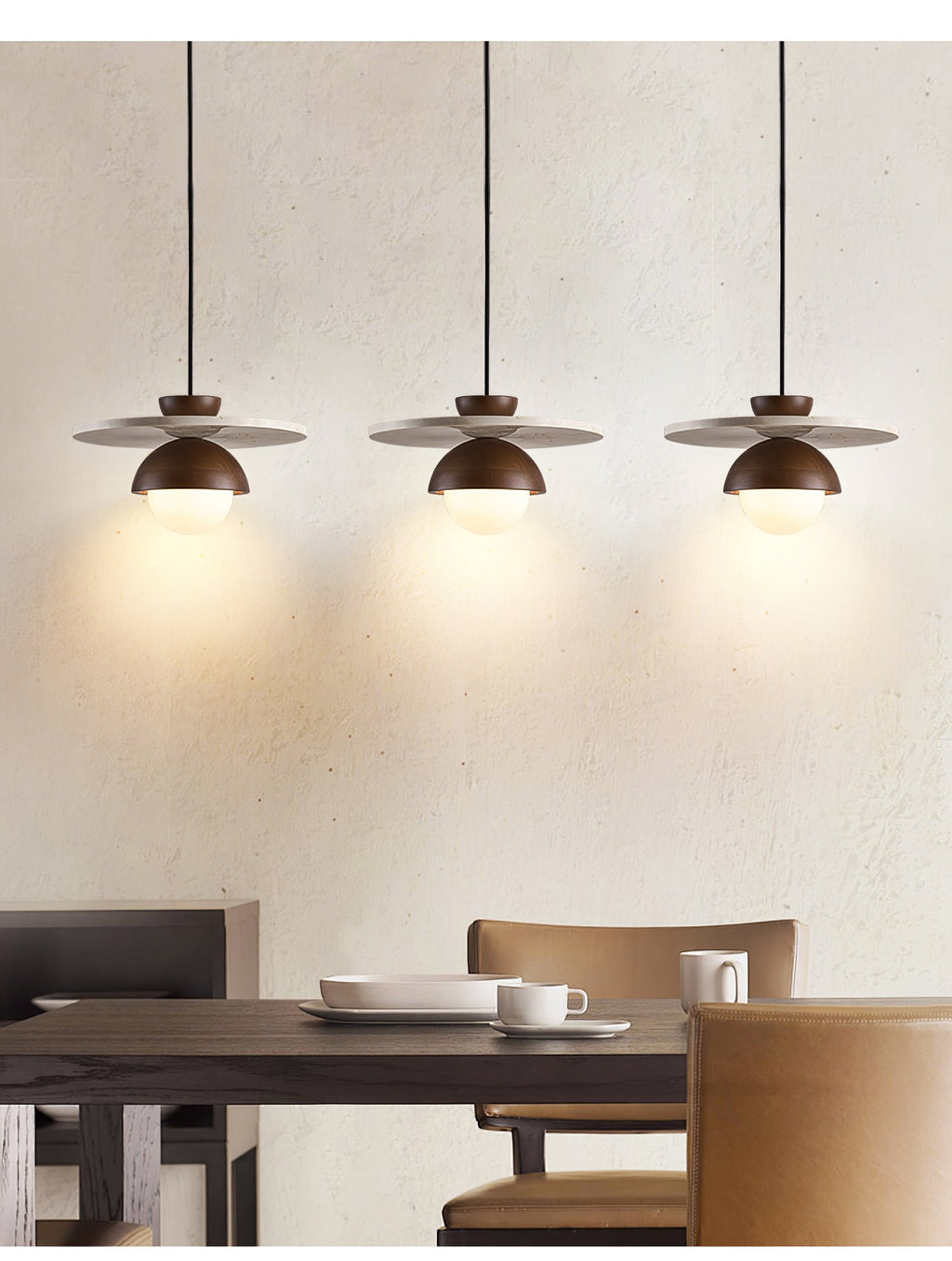 Vera Travertine Glass Pendant Light Design