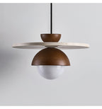 Vera Travertine Glass Pendant Light Design