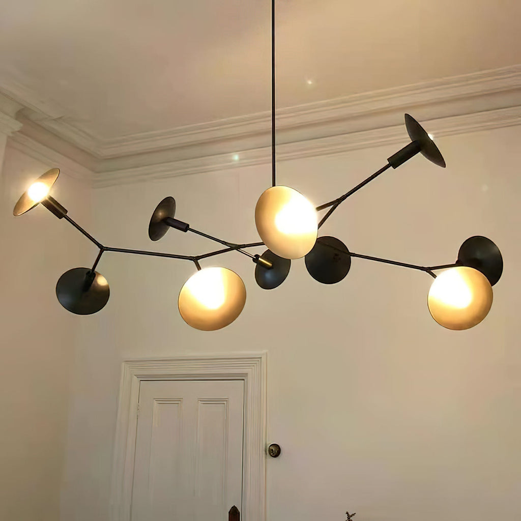 Tinduvyo Modern Minimalist Metal Glass Chandelier