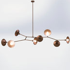 Tinduvyo Modern Minimalist Metal Glass Chandelier