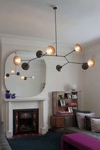 Tinduvyo Modern Minimalist Metal Glass Chandelier